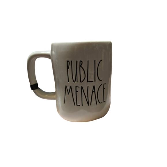 Rae Dunn Up "PUBLIC MENACE" Mug - Picture 2 of 5